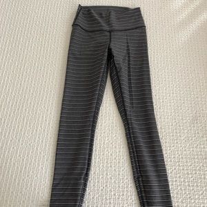 High waisted Lululemon Striped leggings